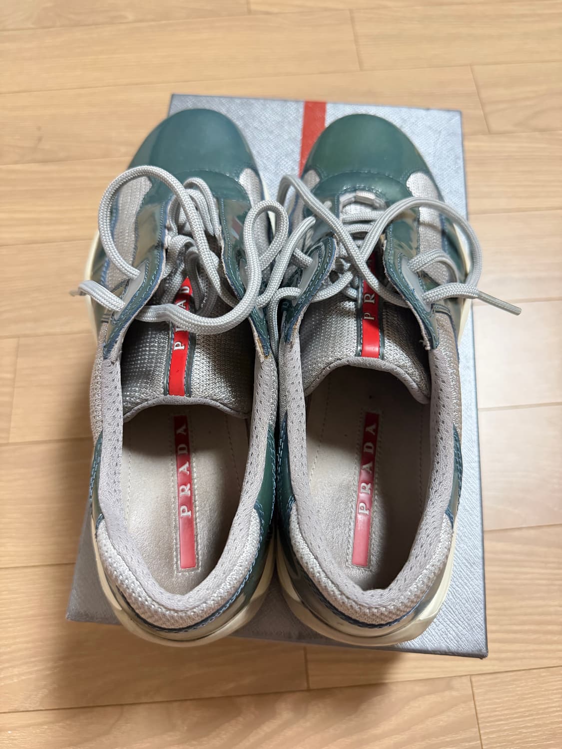 프라다 아메리카컵 남성용 7.5 에메랄드 상품이미지4