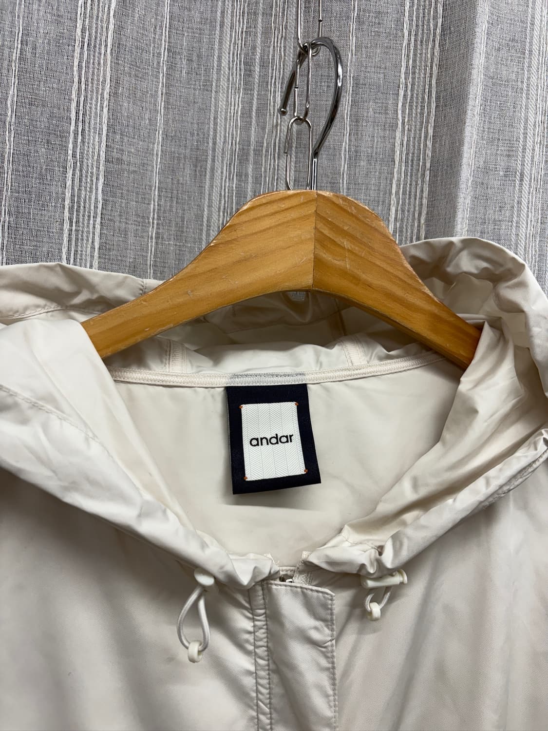 안다르 스트링 레이어드 미들 윈드자켓 바람막이 상품이미지3