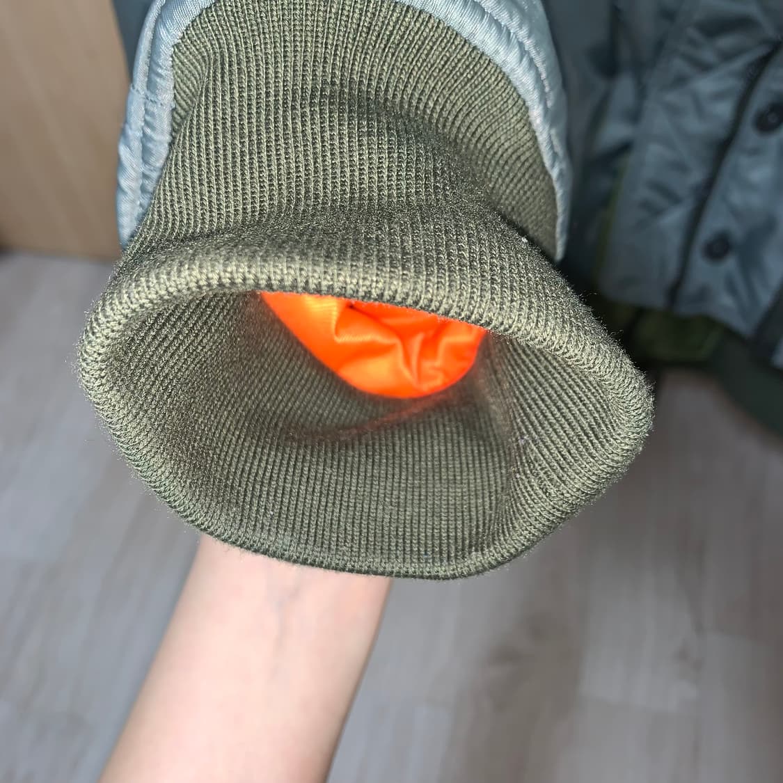 파르티멘토우먼 MA-1 봄버 자켓 카키 상품이미지3