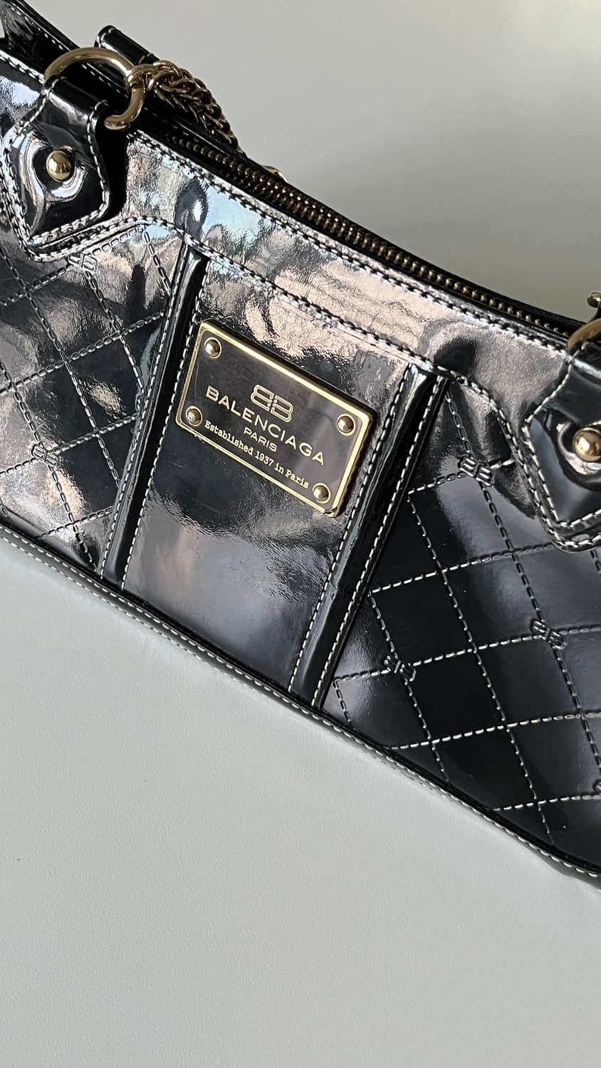 BALENCIAGA 00's Enamel tote Bag (금강) 상품이미지6