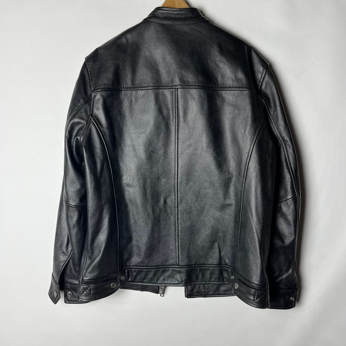 [Fortime] 천연 소가죽 싱글 라이더자켓 상품이미지2