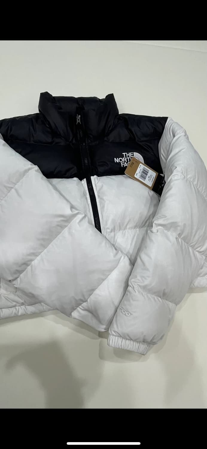 노스페이스 눕시 숏패딩 화이트/블랙 L 사이즈 상품이미지2