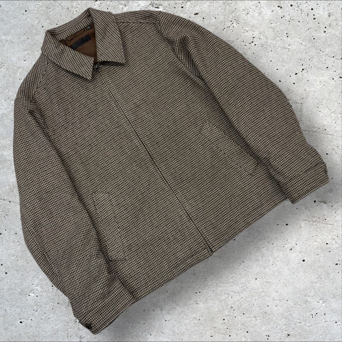 [XL] 유니클로 브라운 하운드투스 패턴 자켓 D75 상품이미지1