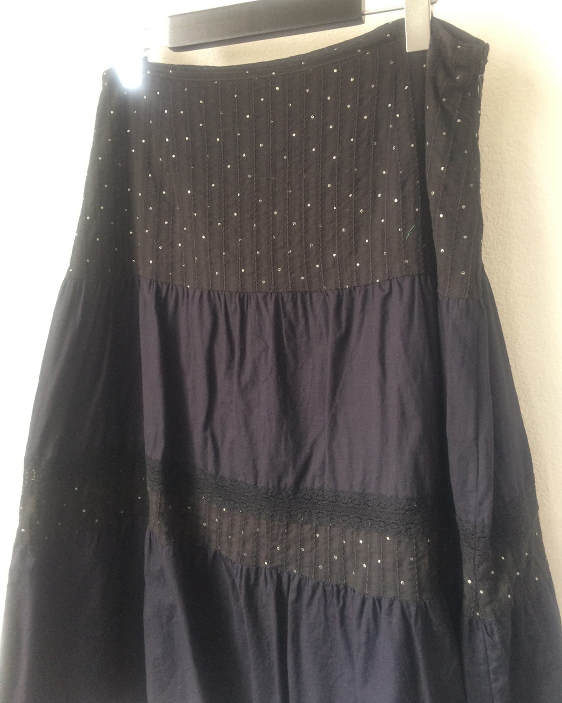 Dot pattern layer long skirt 상품이미지2