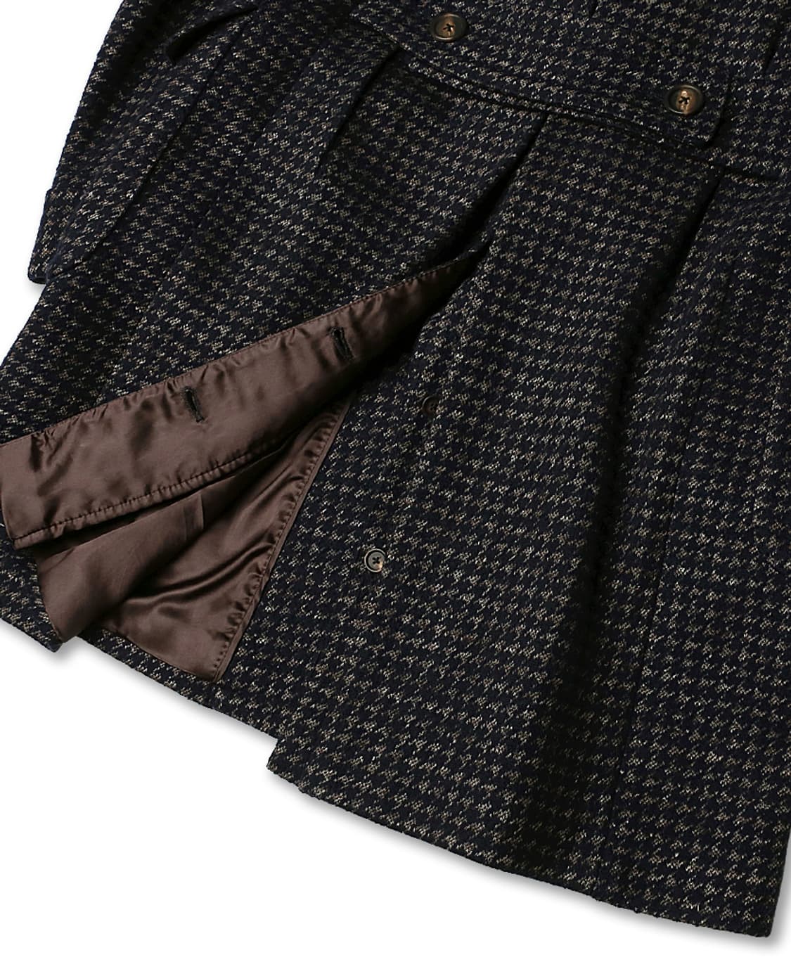 라르디니 [Lardini] 라나 울 리노 플랙스 패턴 이태리 폴로 코트 상품이미지6