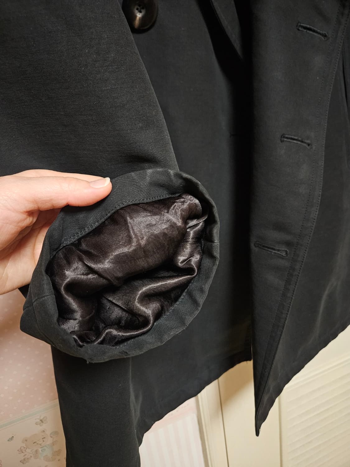 [명품] 조르지오 아르마니 & 로로피아나. 더블 트렌치 피코트(블랙라벨) 상품이미지9