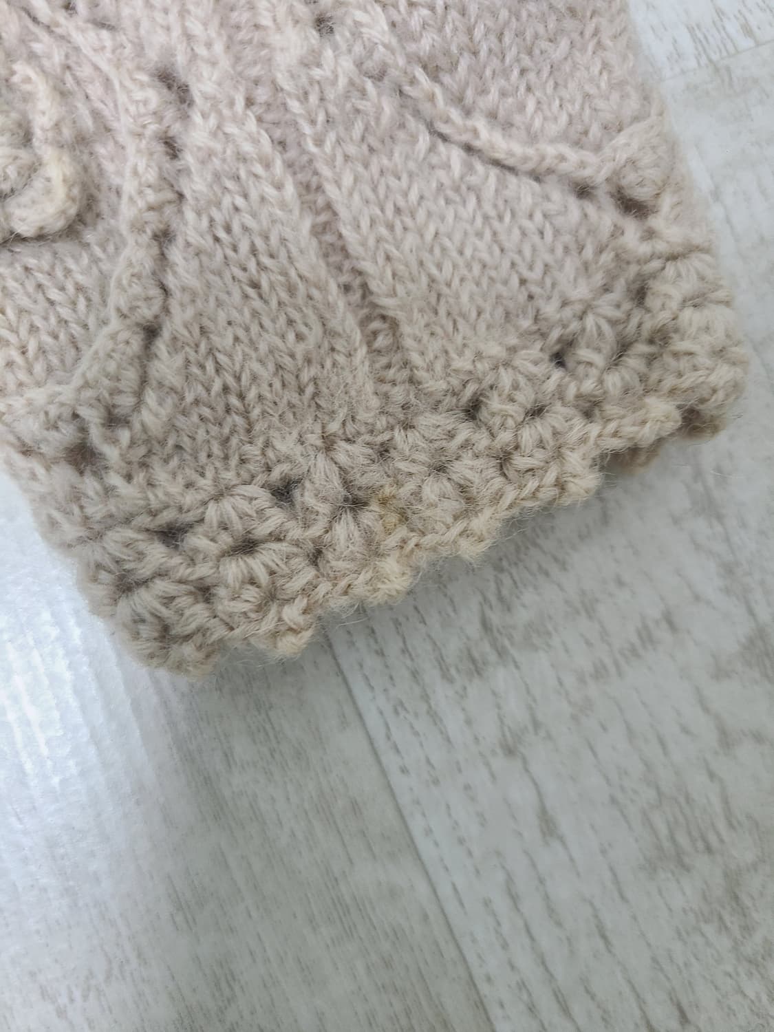 베이지 니트 가디건 상품이미지3