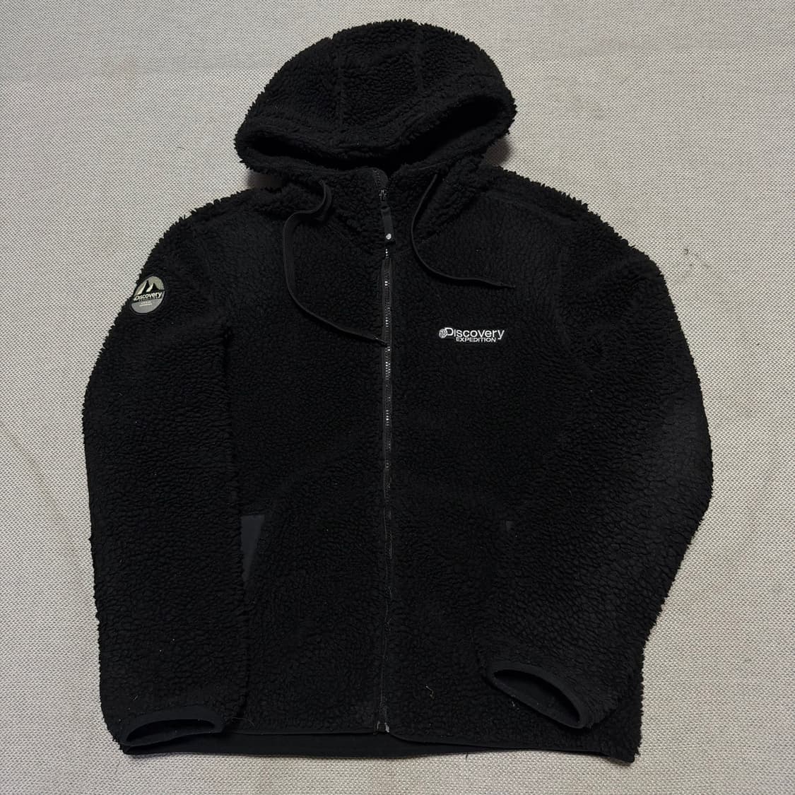 디스커버리 뽀글이 플리스 후드집업 상품이미지1