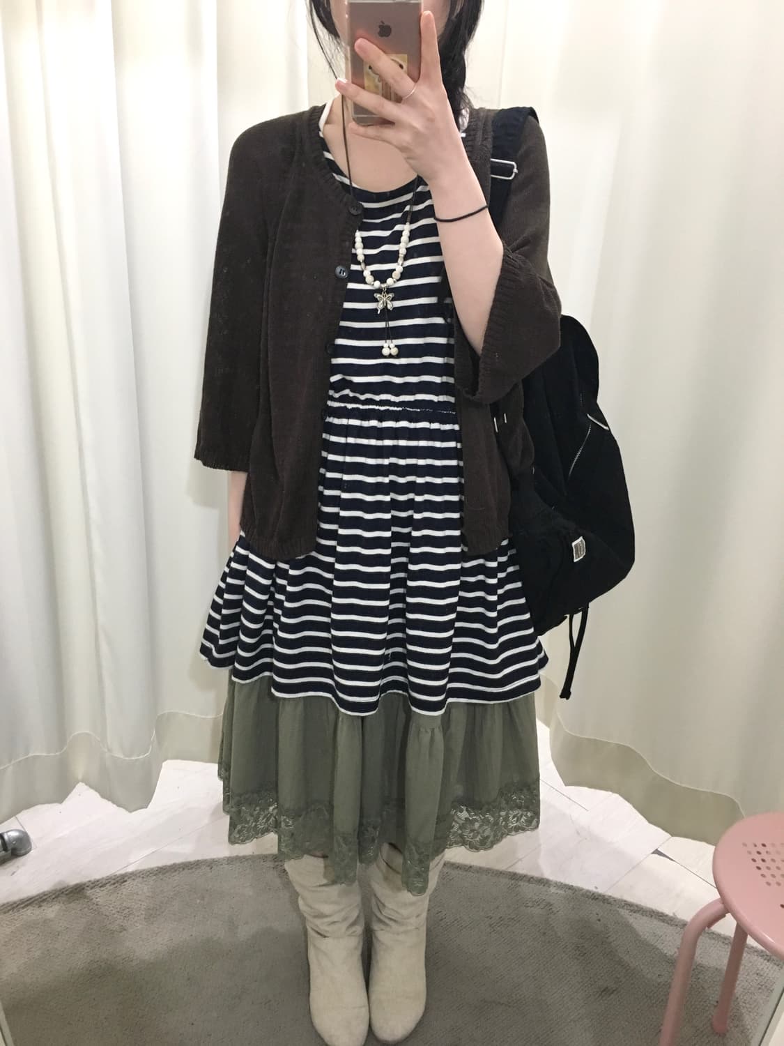 Stripe banding sleeveless 상품이미지2