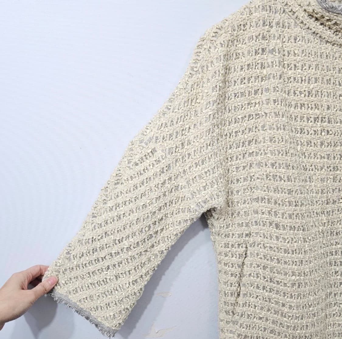 MINE 마인 오버핏 트위드 자켓 ~55 상품이미지4