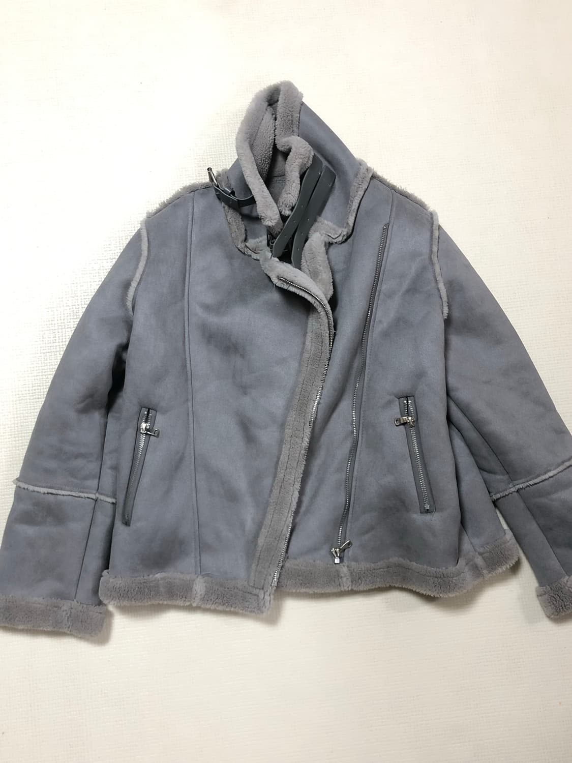 빈티지 그레이 무스탕 자켓 상품이미지10
