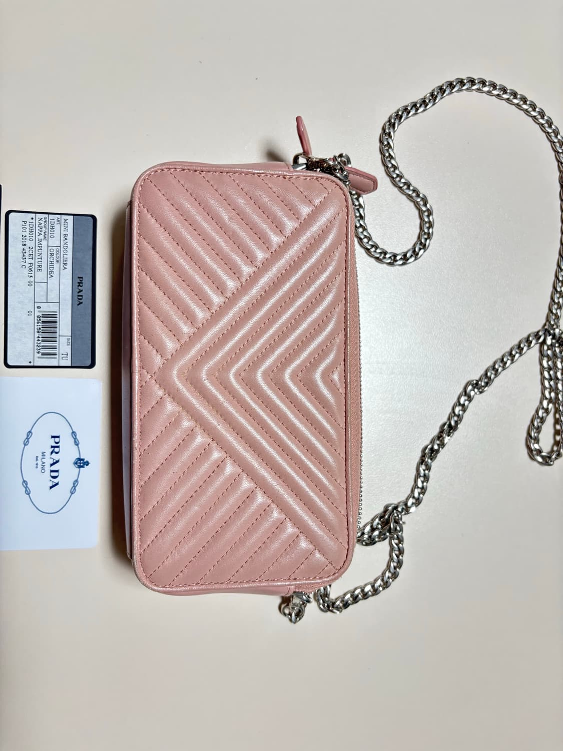 프라다 나파 미니숄더백 핑크 상품이미지4