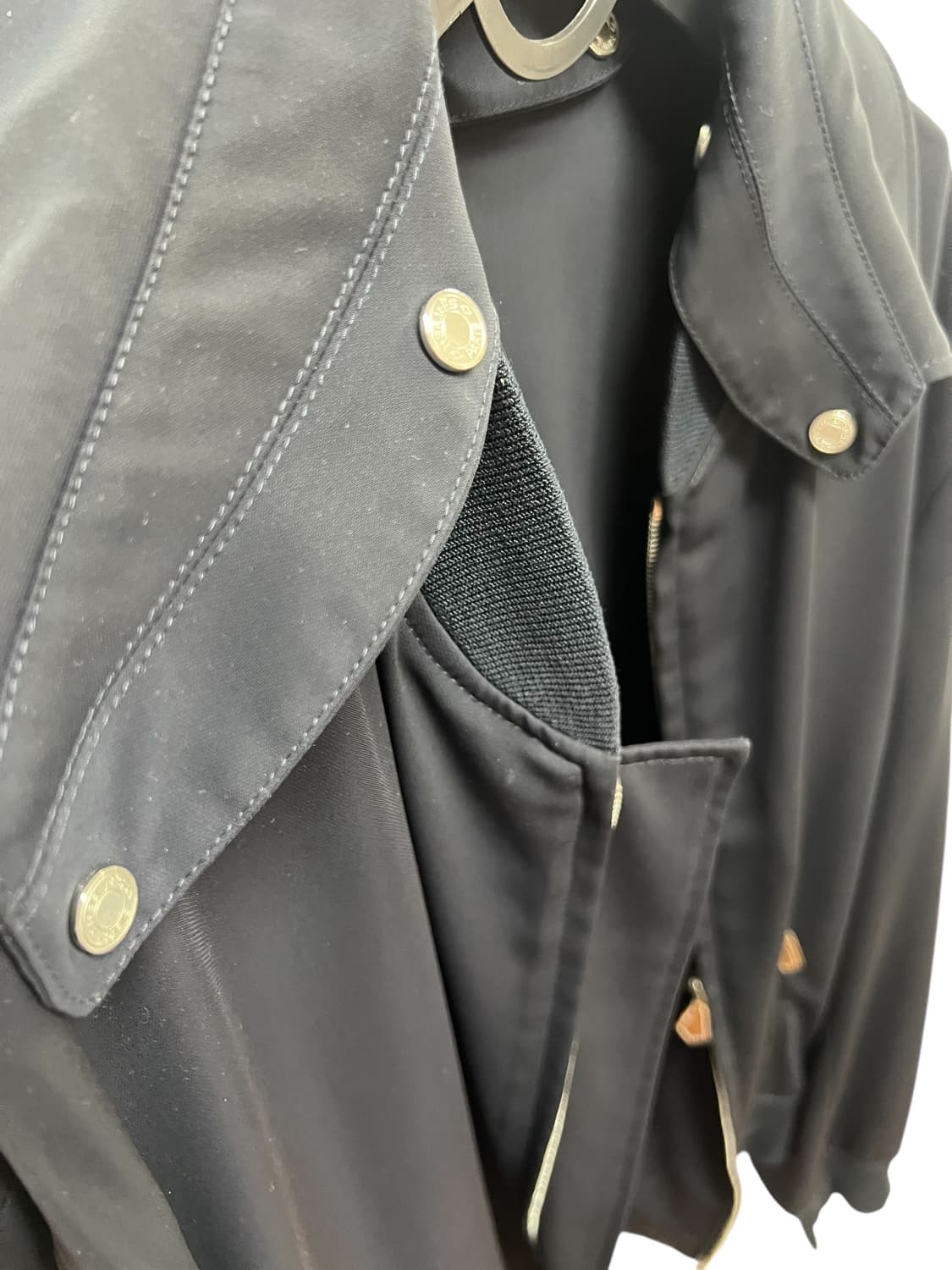 에르메스 탈부착 카라 네이비 블루종 상품이미지7