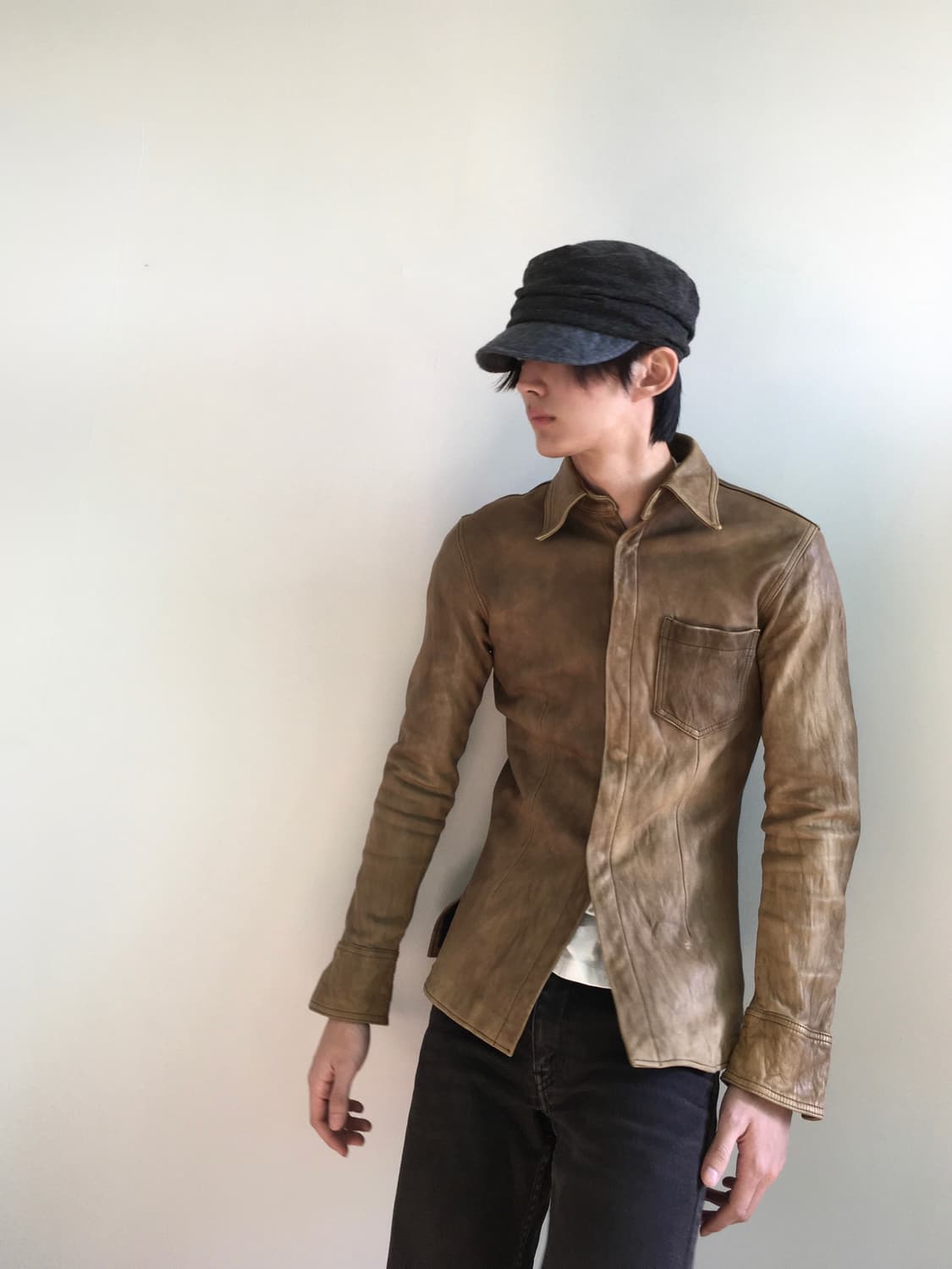 Isamu Katayama Backlash leather shirt 상품이미지3