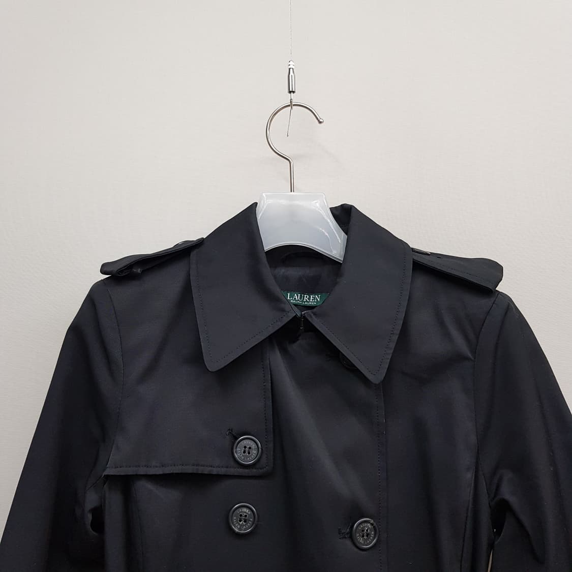 로렌 랄프로렌 블랙 벨티드 트렌치 코트 XXS사이즈 상품이미지2