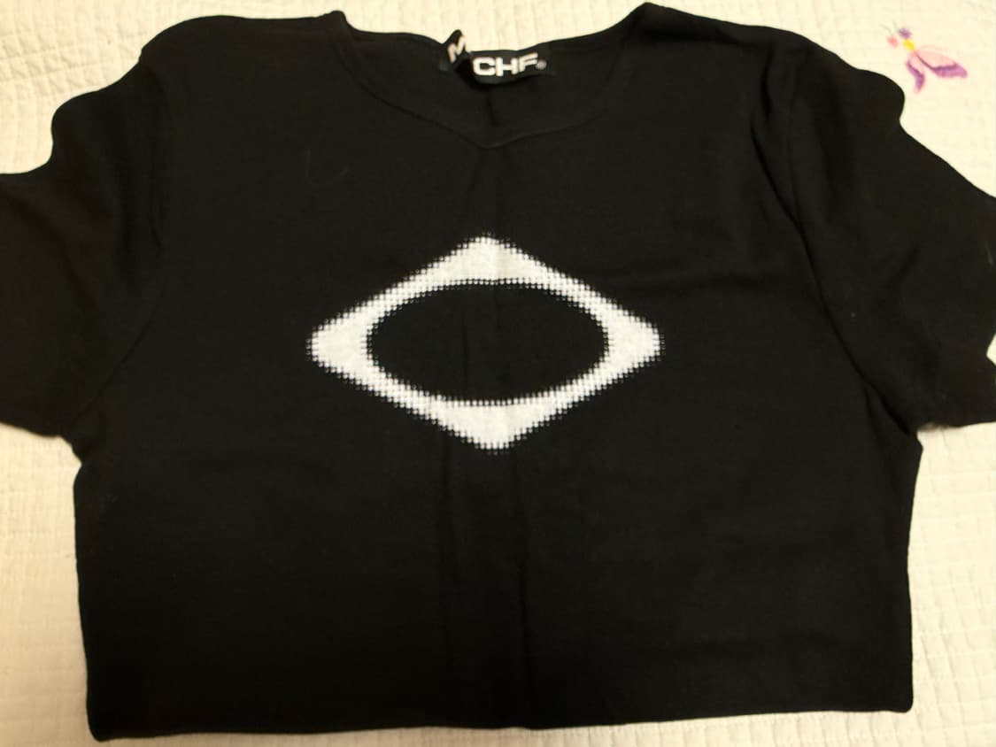 미스치프 롬버스 크롭 티셔츠 상품이미지2