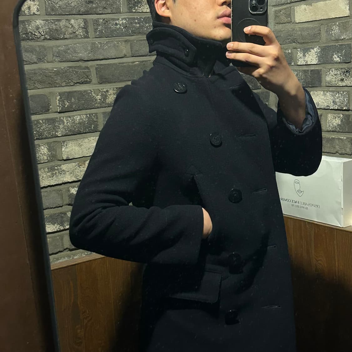S) 폴로 랄프로렌 네이비 울 피코트 상품이미지9