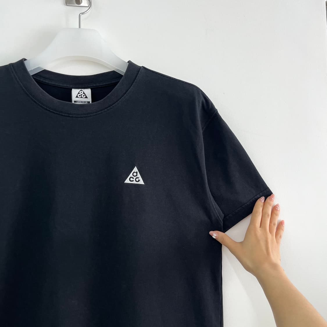 나이키 ACG 자수로고 블랙 반팔 티셔츠 상품이미지4