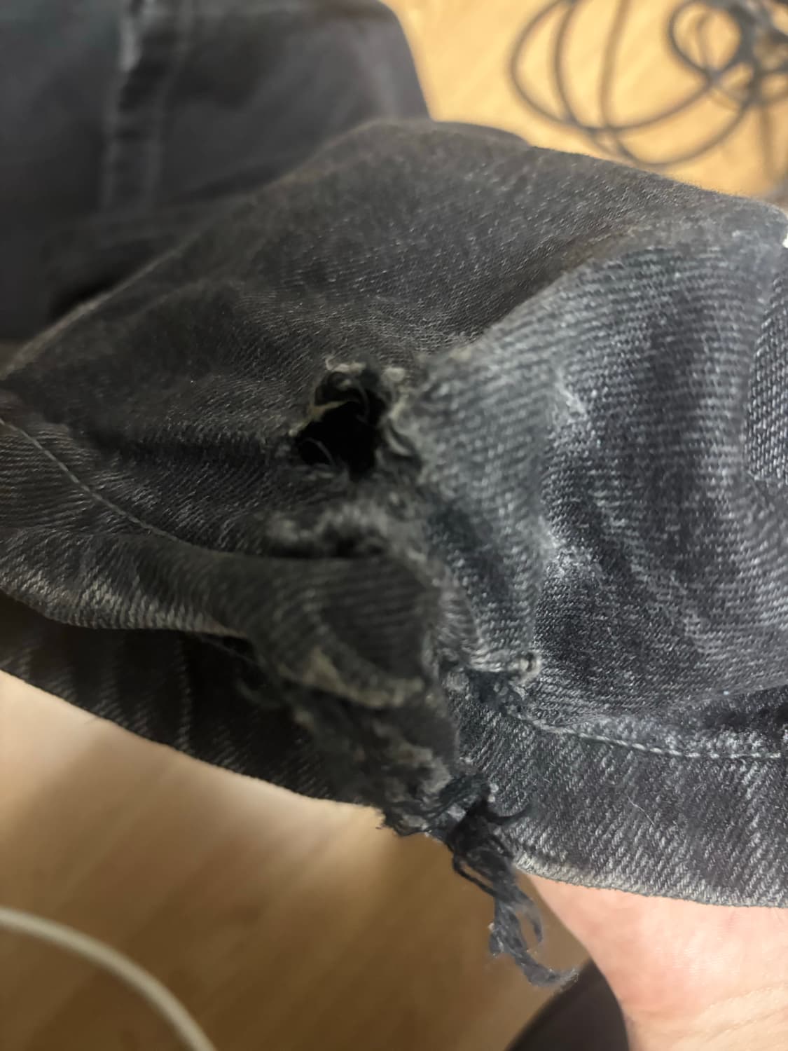 Acne studios 아크네스튜디오 1991 toj 루즈핏진 블랙 34 상품이미지8