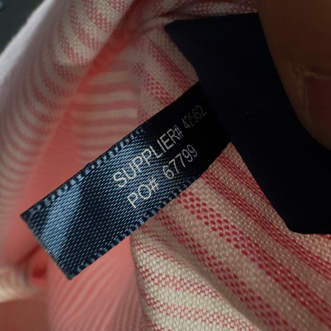 폴로 클래식핏 스트라이프 여성용 핑크 셔츠 xs 상품이미지6