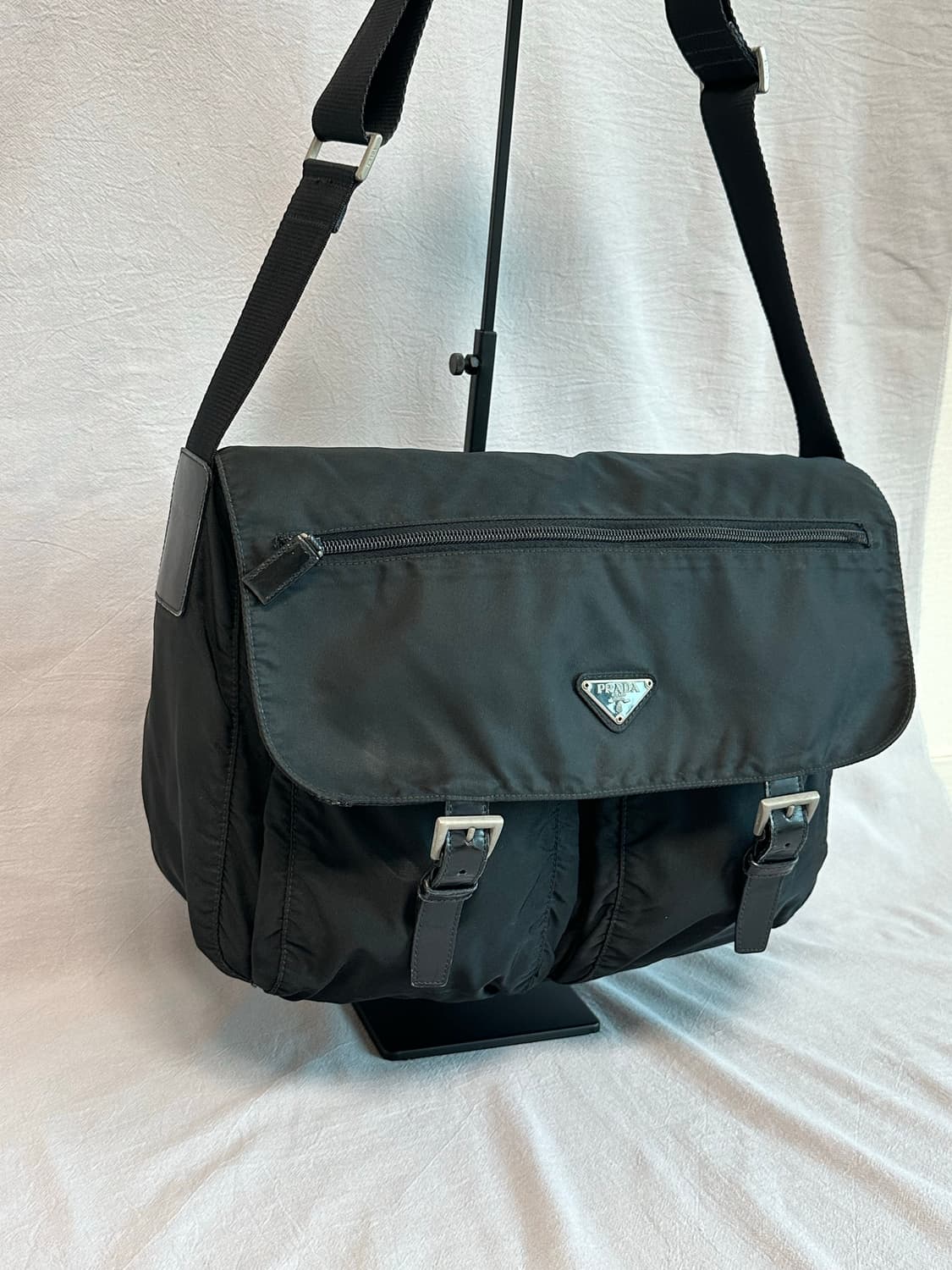 프라다 테수토 포코노 나일론 투포켓 메신저백 상품이미지5
