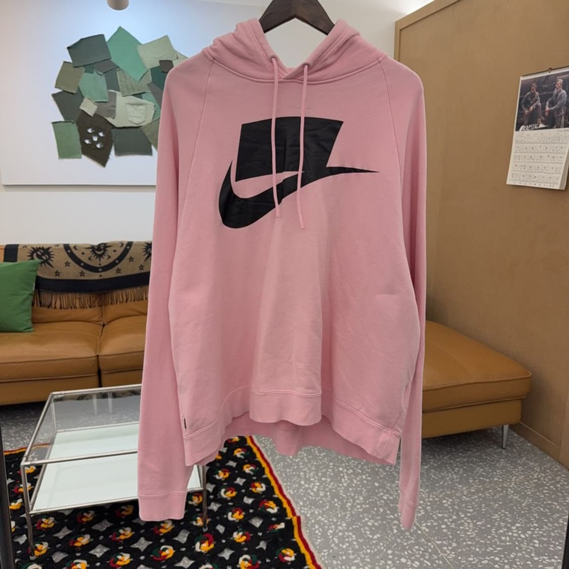 나이키 NSW V-DAY 한정판 루즈핏 딸기우유 후드티 XL C08383 상품이미지3