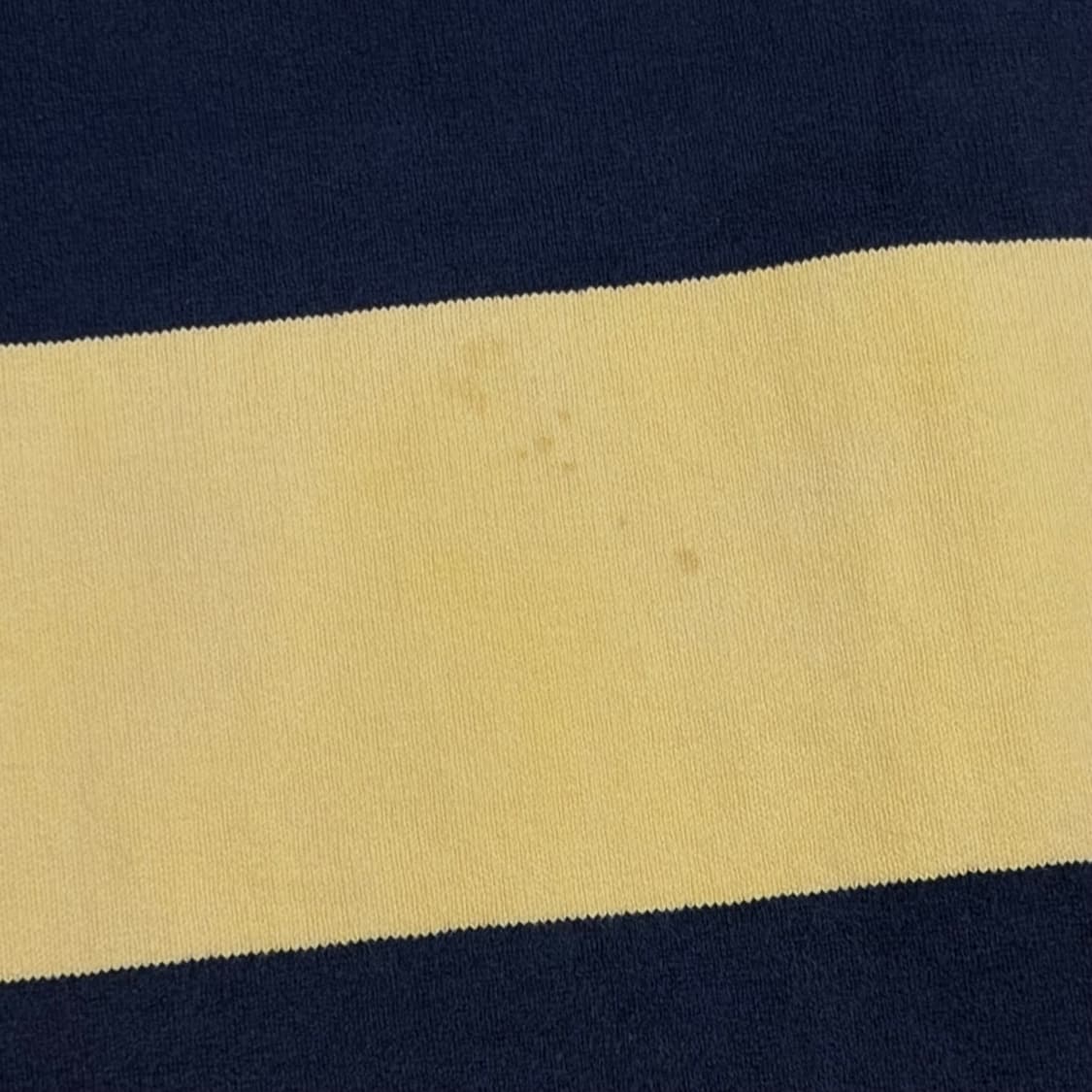 90s Made in USA 빈티지 랜드스앤드 헤비코튼 스트라이프 럭비티 상품이미지6