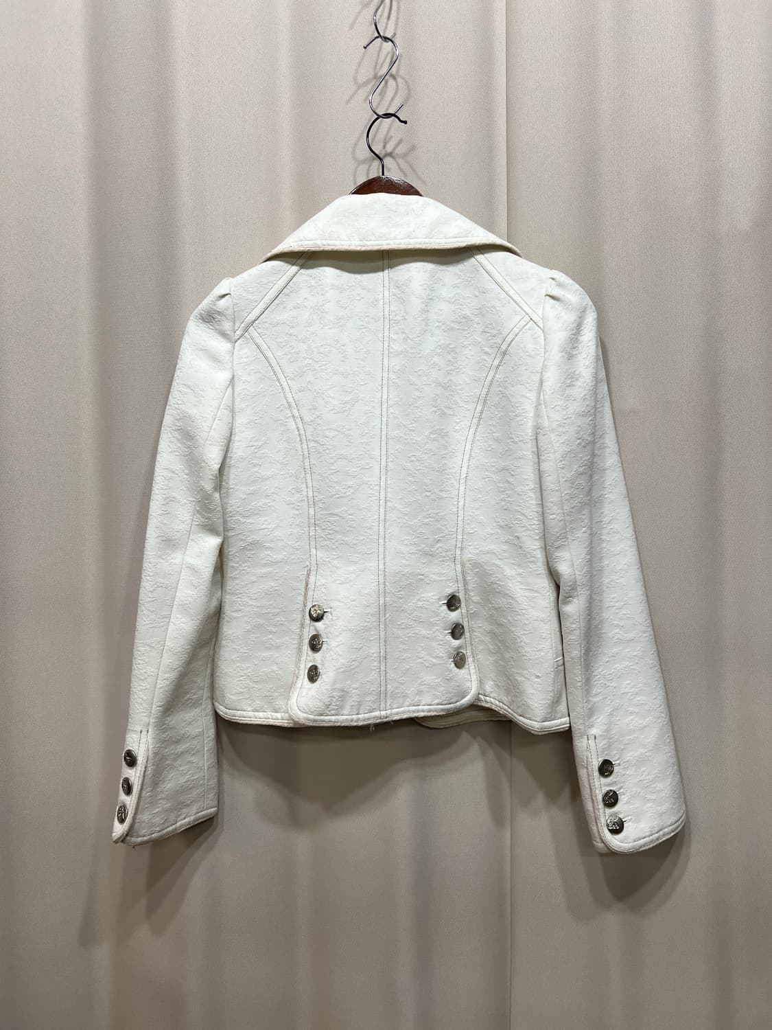 빈티지 여성 플라워패턴 원버튼 블레이저 자켓 상품이미지5