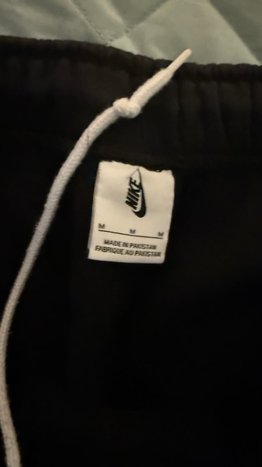 나이키 NSW 스우시 오픈 헴 플리스 팬츠 블랙 상품이미지3