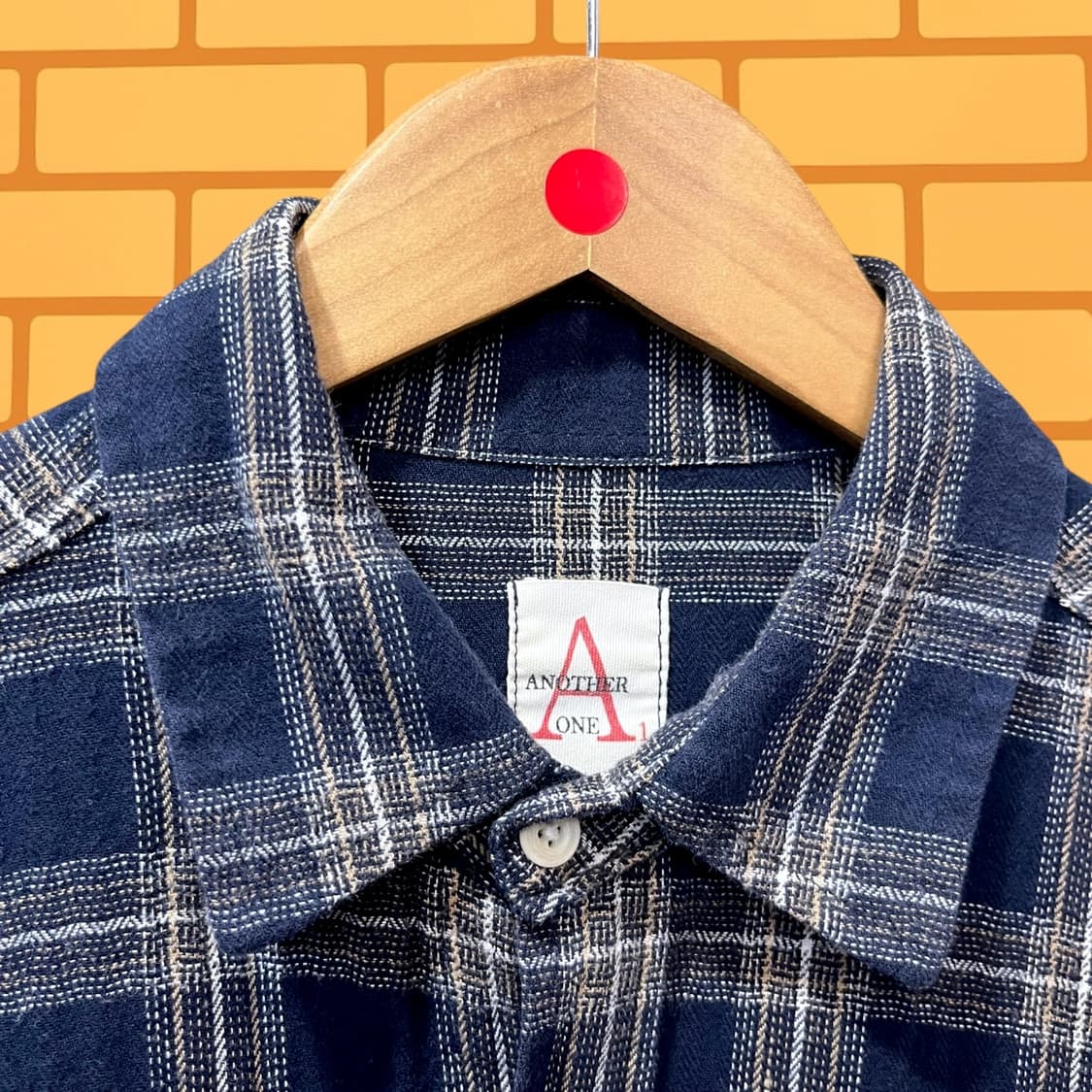 빈티지 소프트 코튼 체크 셔츠 (L) 상품이미지2