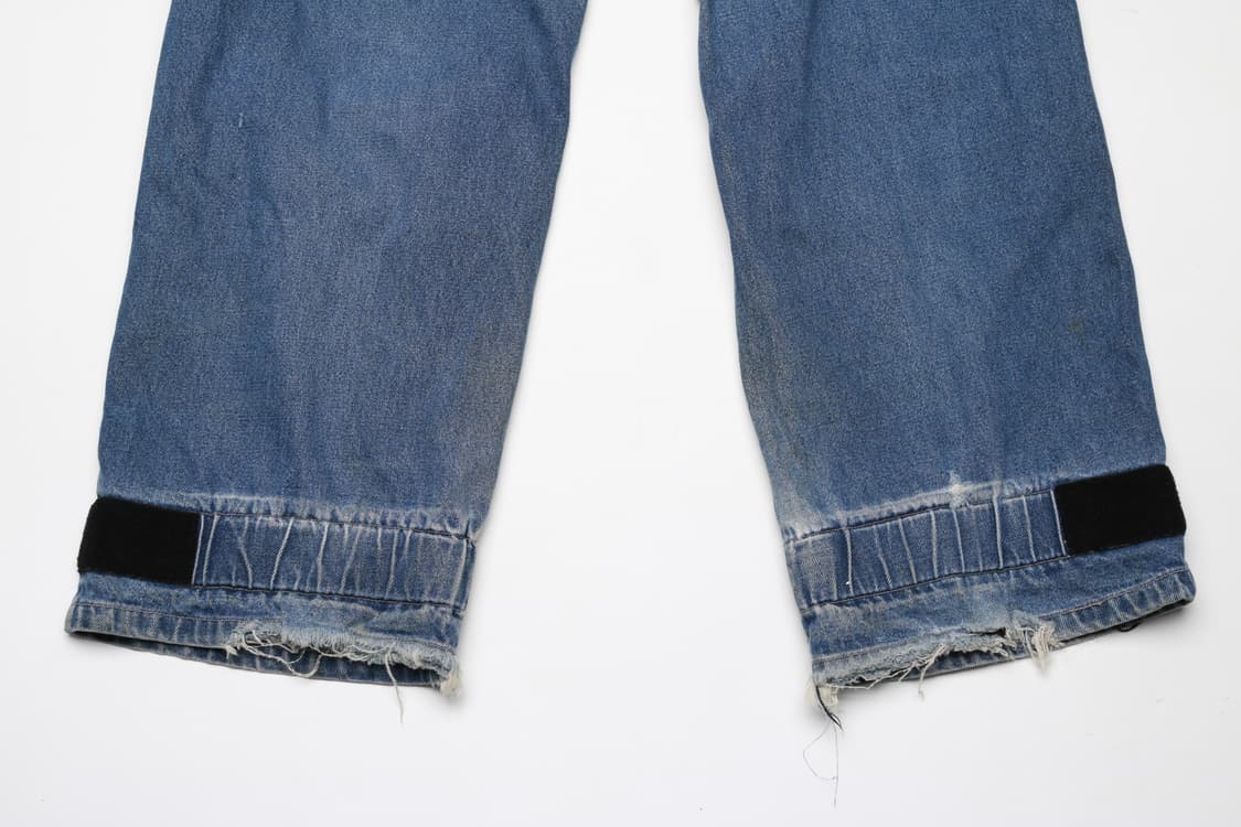 [32인치] 90's 마리떼프랑소와저버 파라 셔틀 테이프 데님팬츠 상품이미지8