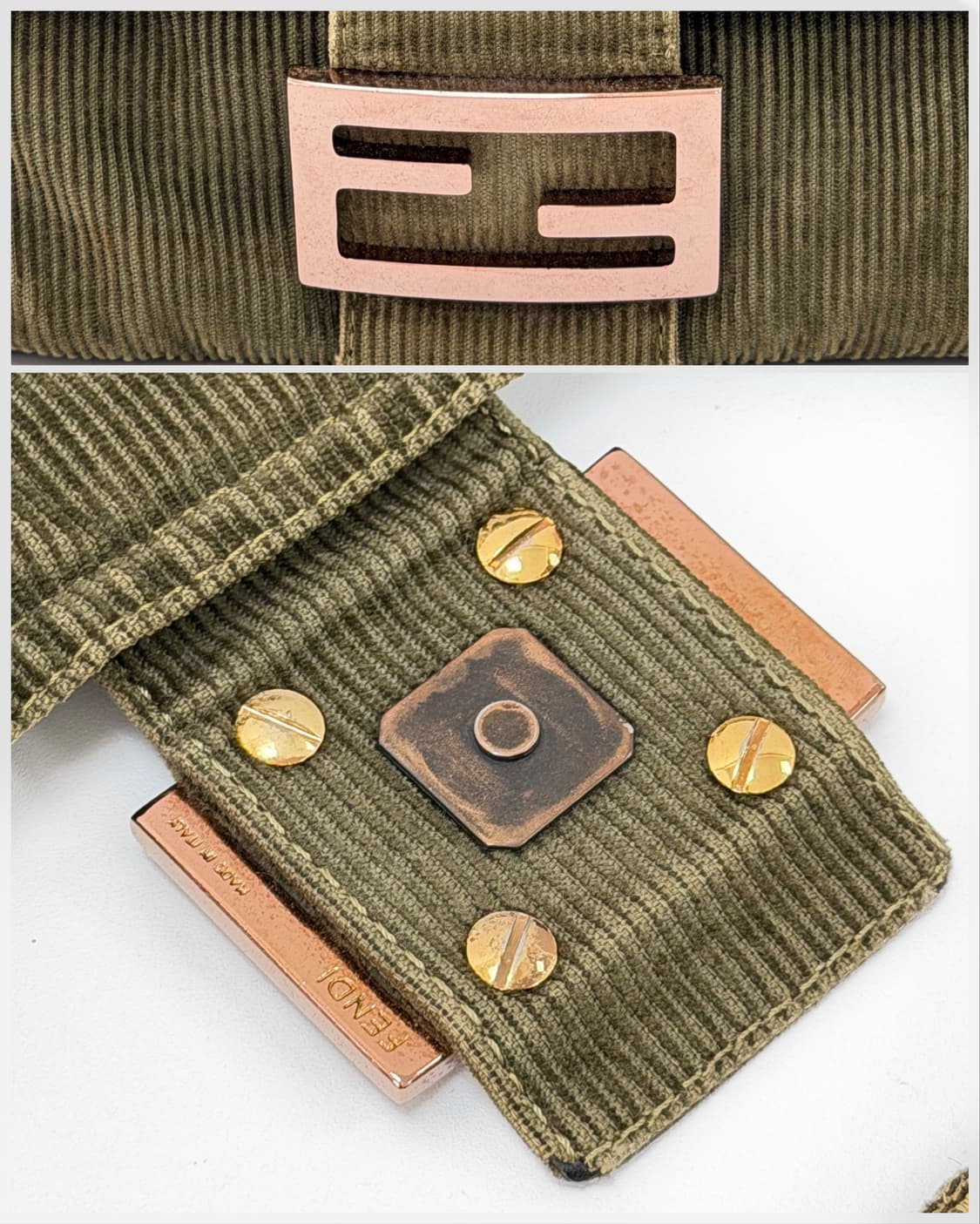 펜디 코듀로이 맘마 바게트백 상품이미지8