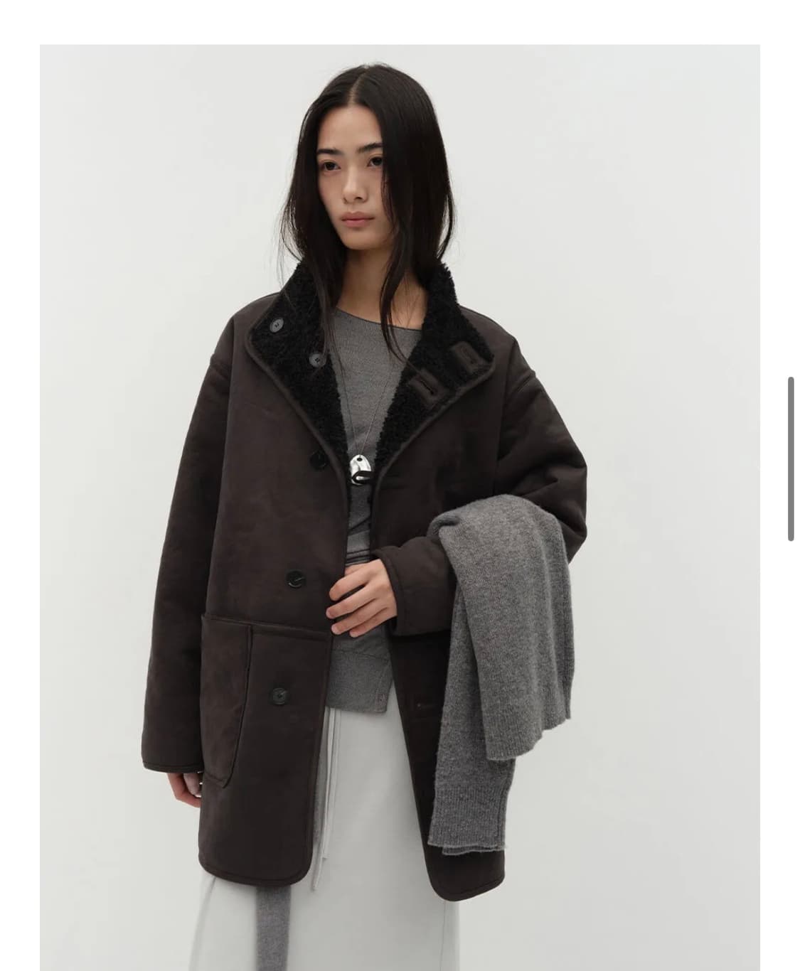 로우타이드 low tide 리버시블 무스탕 상품이미지1