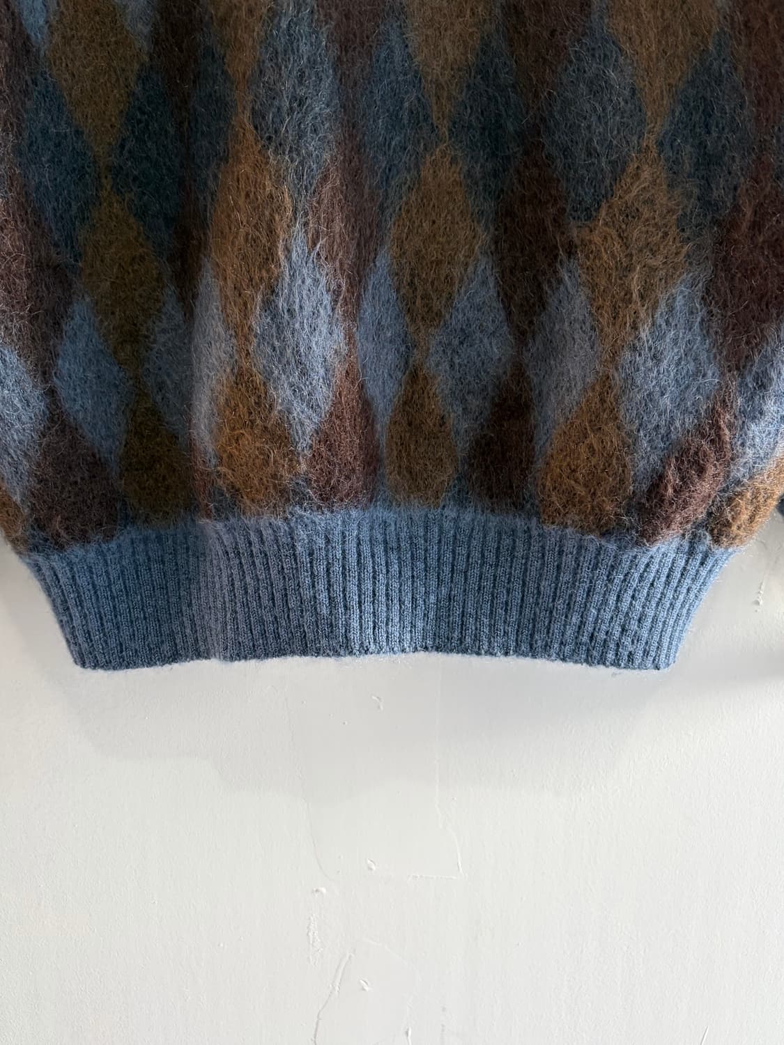 Wackcomaria 와코마리아 아가일패턴 모헤어 가디건 상품이미지5