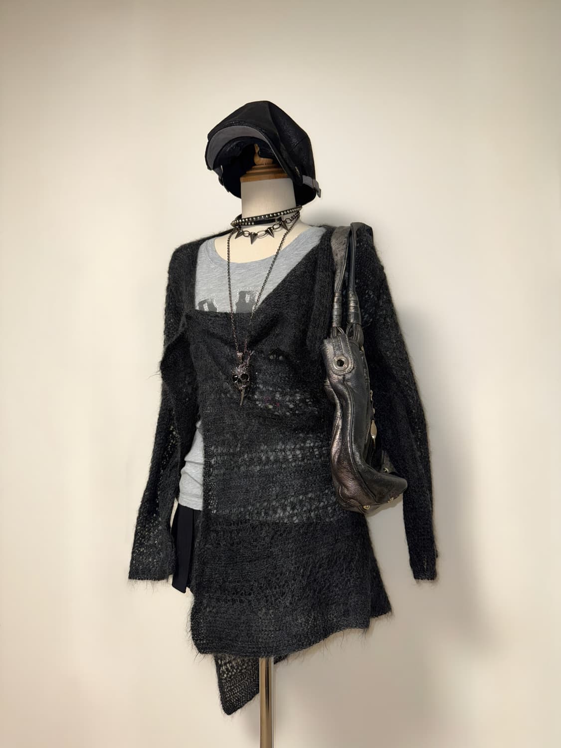 모헤어 드레이프 가디건 상품이미지4