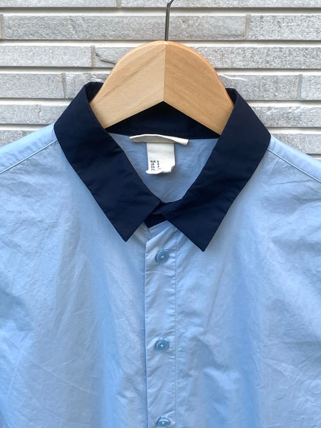 마르니 x H&M 투톤 칼라 셔츠 (blue) 상품이미지4