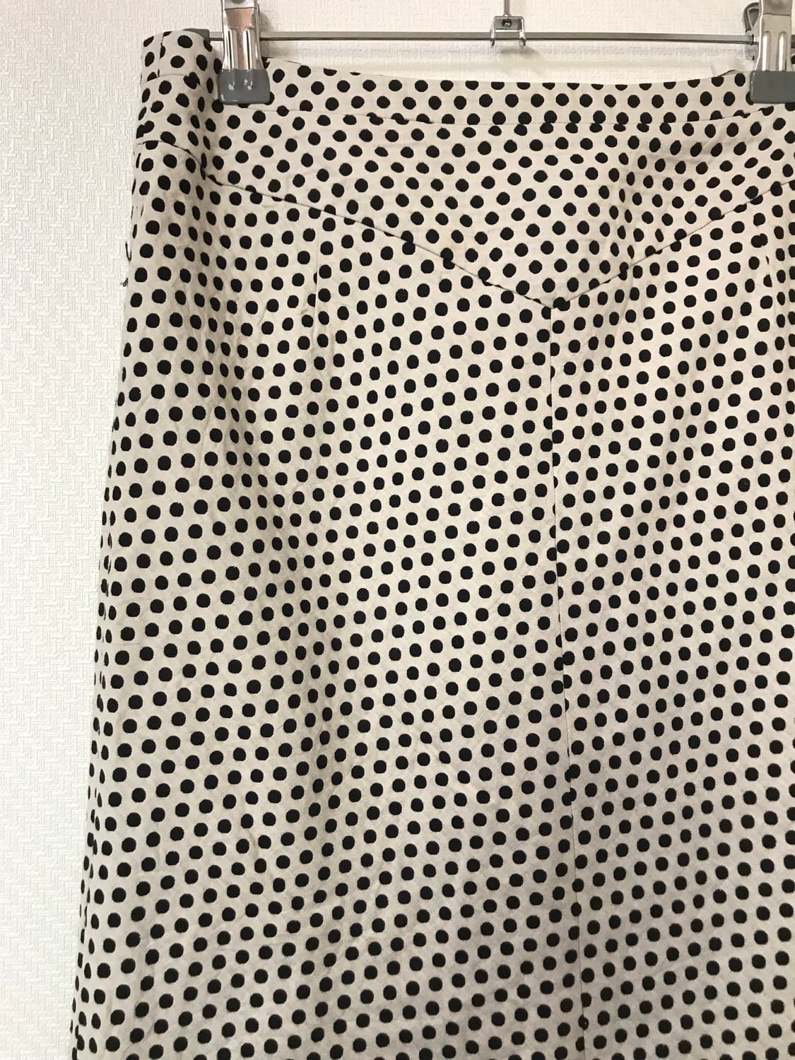 dot slim black daily mid skirt  상품이미지4