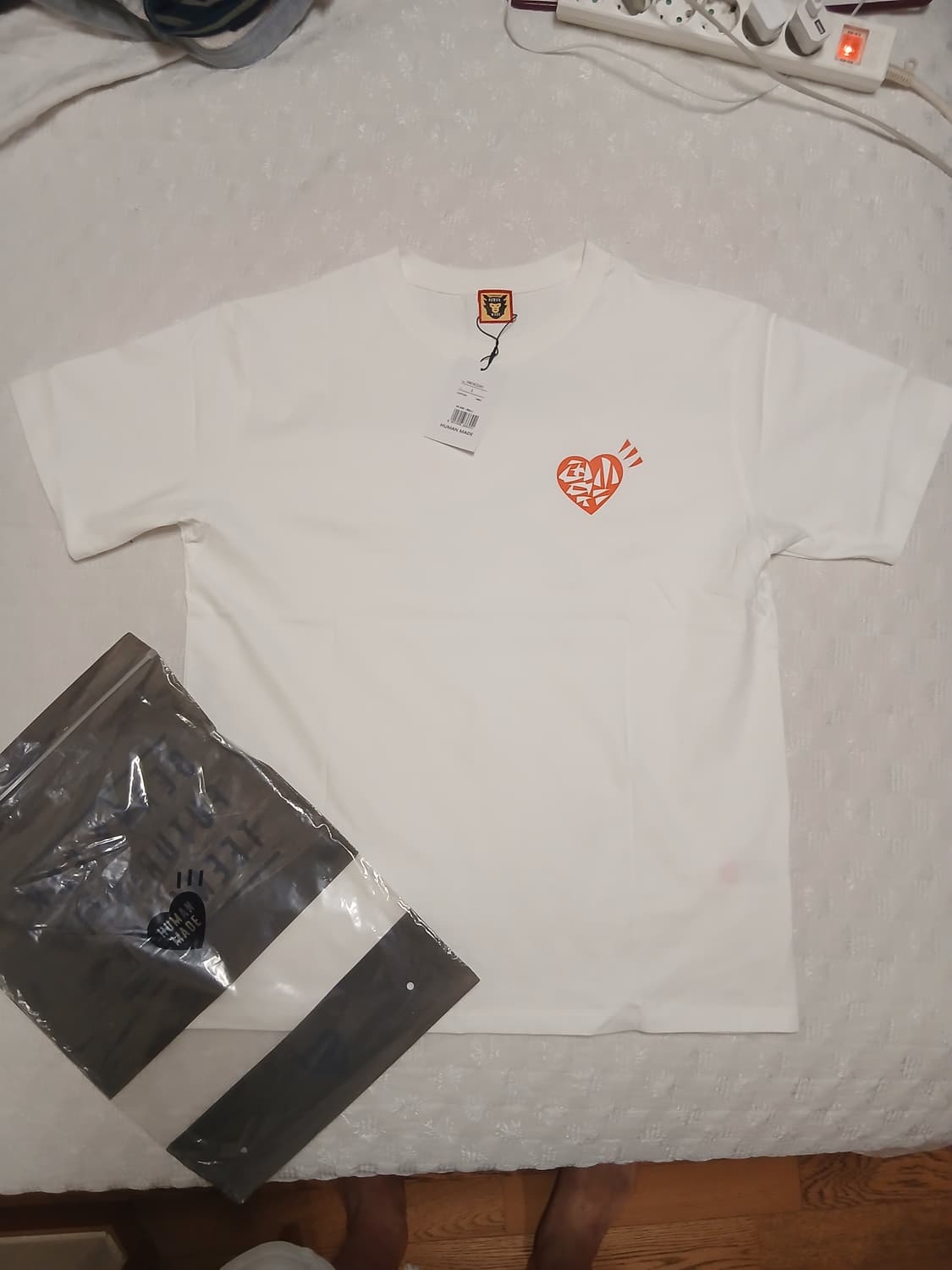 휴먼메이드 화이트 반팔티 상품이미지1