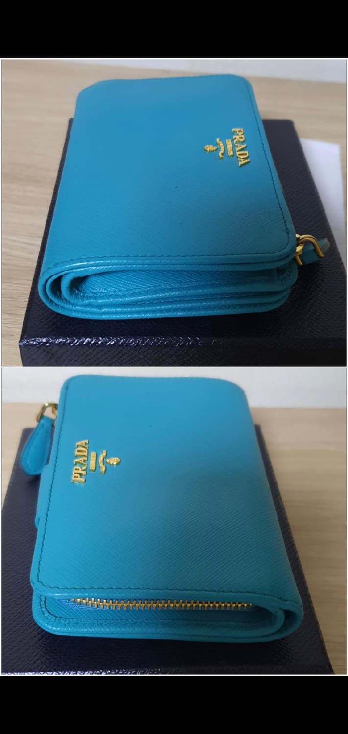 프라다 사피아노 반지갑/지갑 새상품급 정품(감정O) 상품이미지8