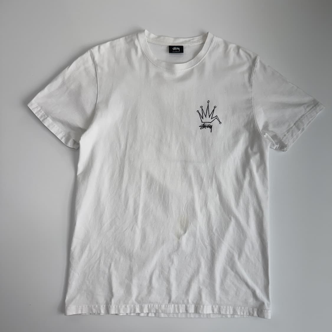 Stussy  스투시 브로큰 크라운 화이트 반팔티셔츠  상품이미지3