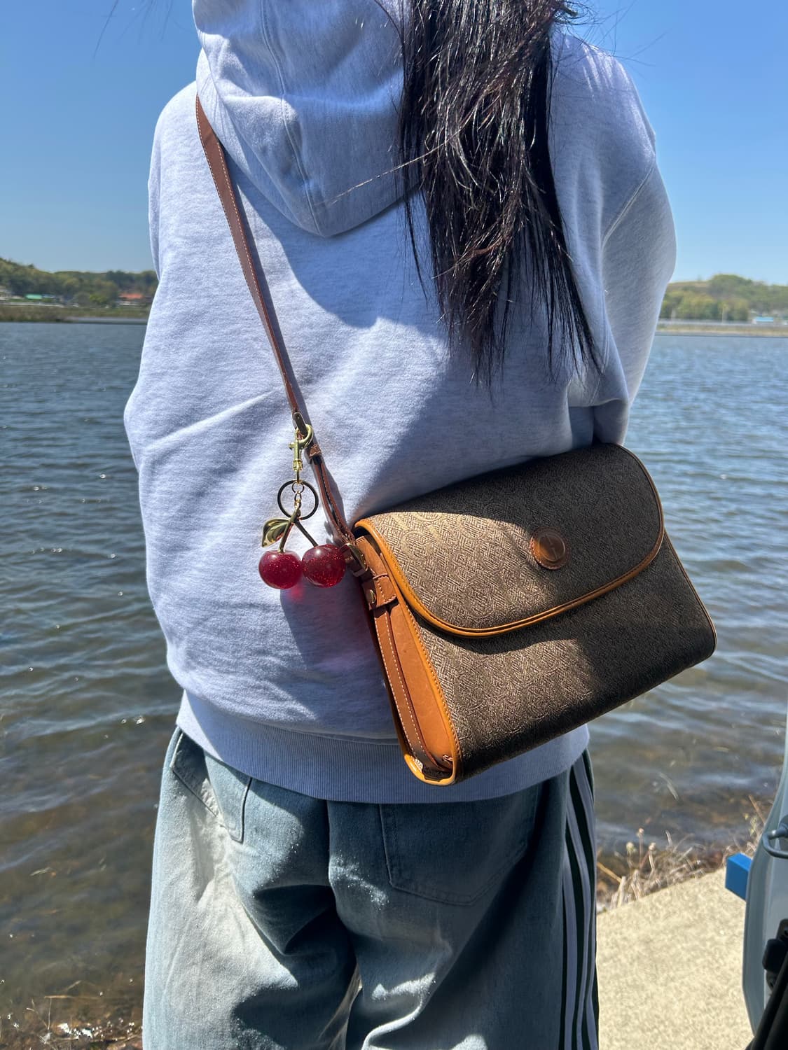 느좋😻))구찌 정품 빈티지 패턴 크로스백  상품이미지2