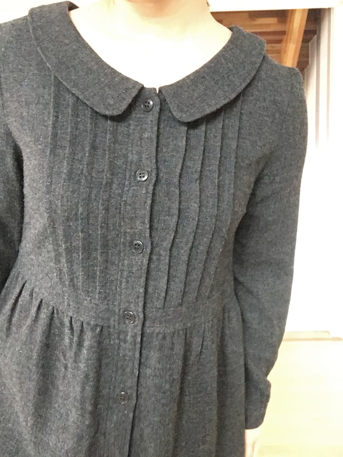 라운드카라 울 원피스 상품이미지5