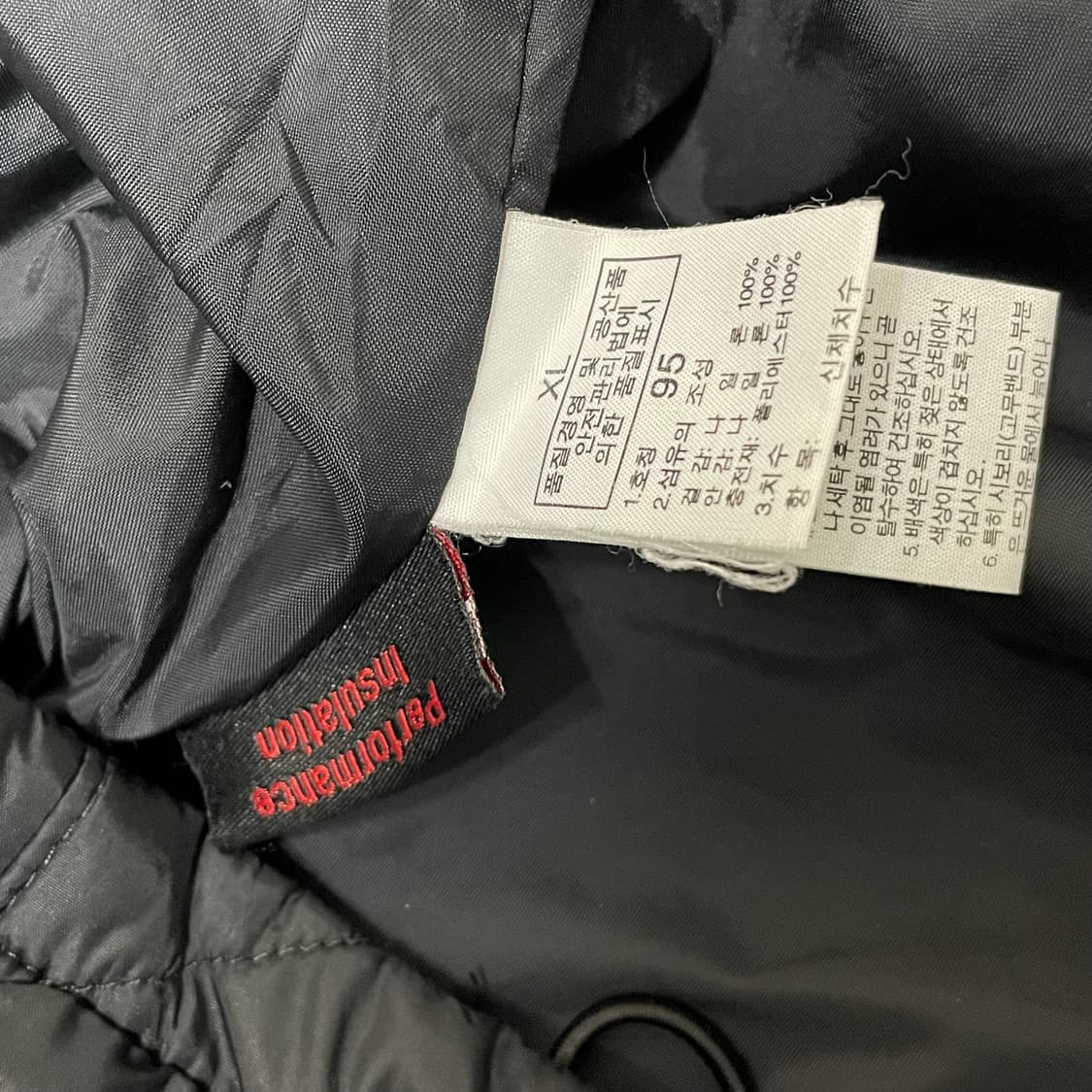 [M] 노스페이스 다이아몬드 퀼팅 경량패딩 블랙 상품이미지4