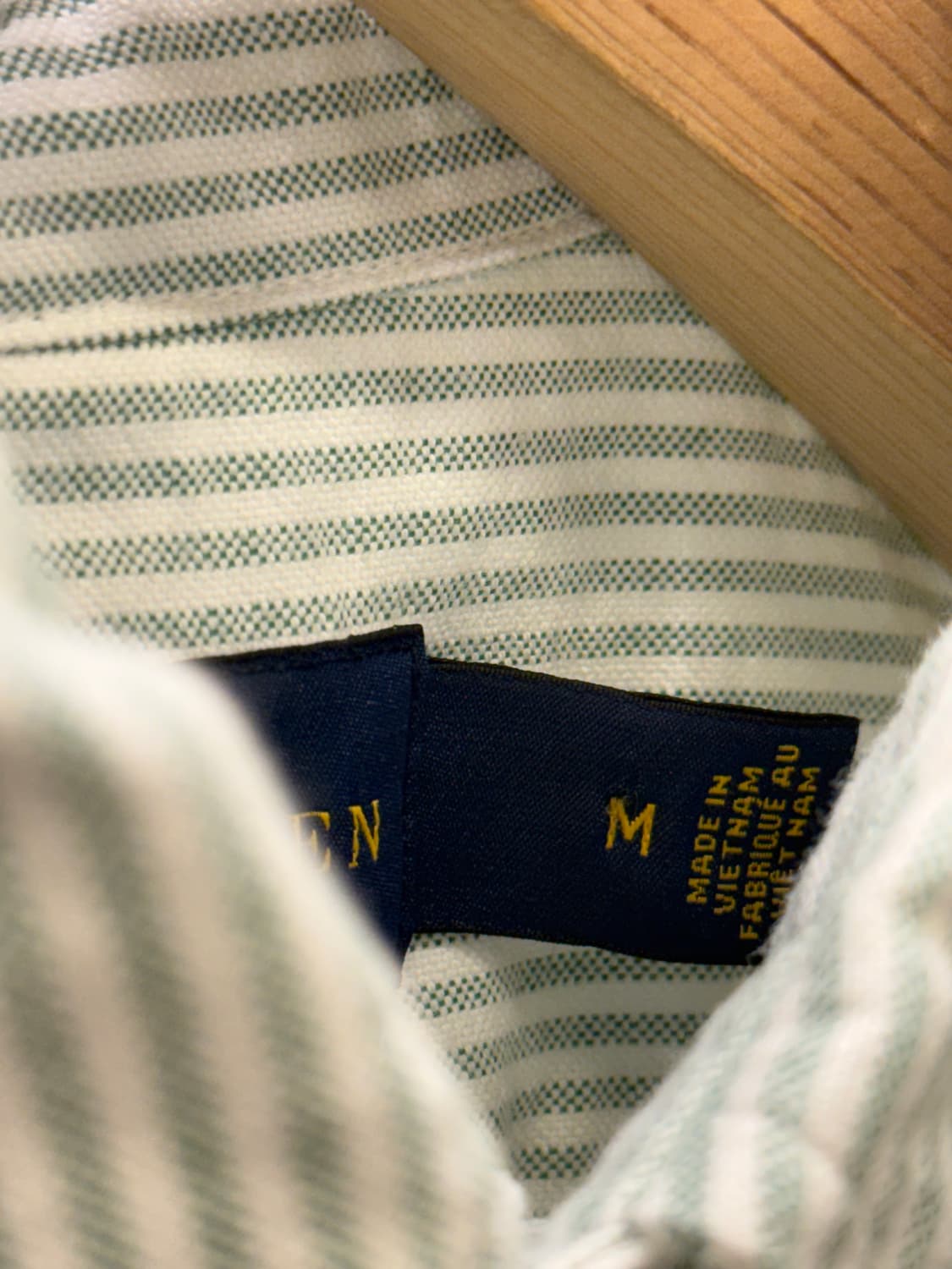 폴로 랄프로렌 스트라이프 셔츠 그린 U837 상품이미지5