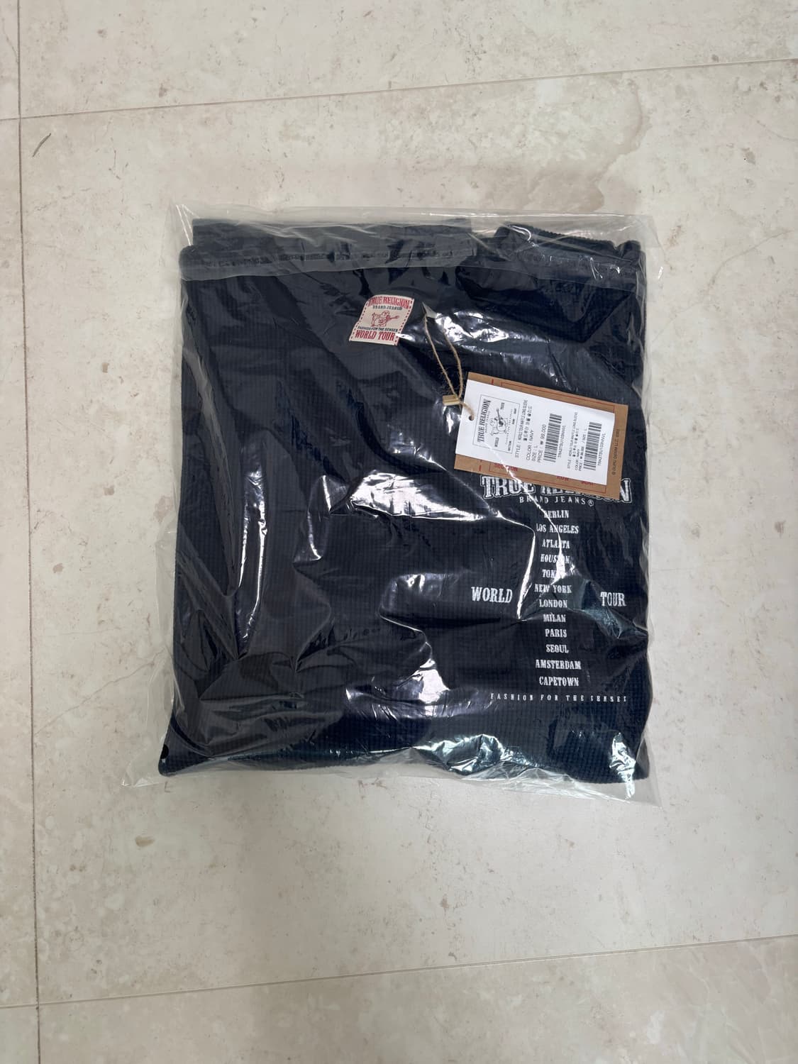 트루릴리젼 와플 롱슬리브 네이비 새상품  상품이미지1