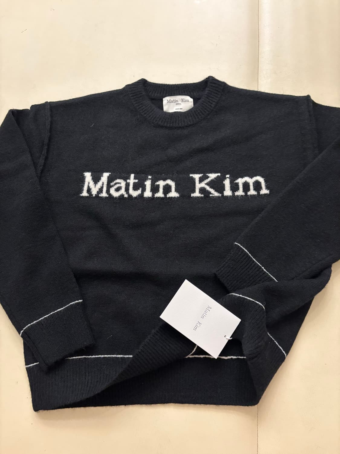 마뗑킴 풀오버 니트 M (새상품) 상품이미지2