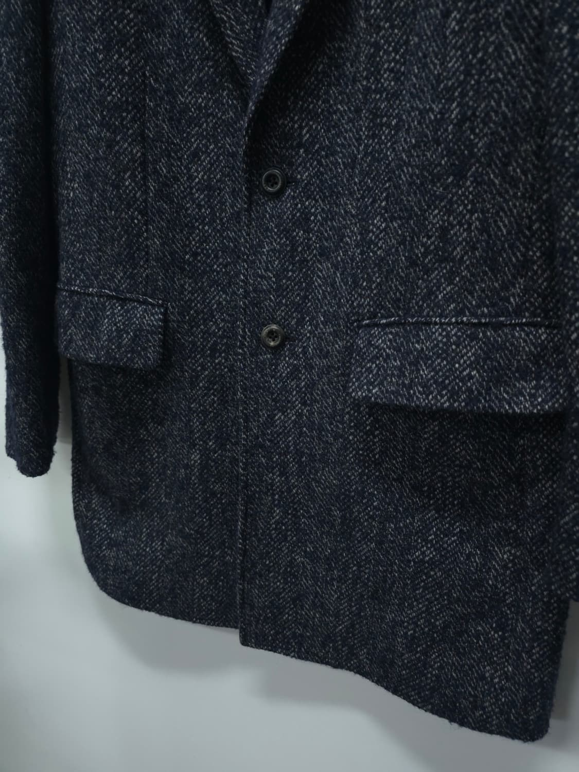 런던포그 남성 헤링본 울 모직코트 상품이미지3