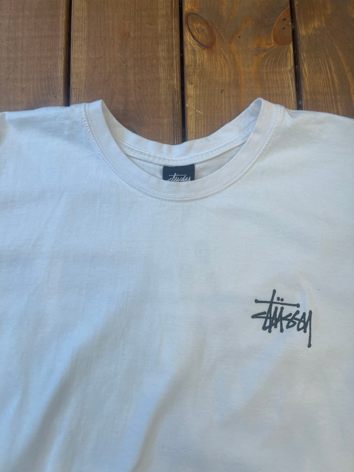 스투시 화이트 베이직 반팔  상품이미지8