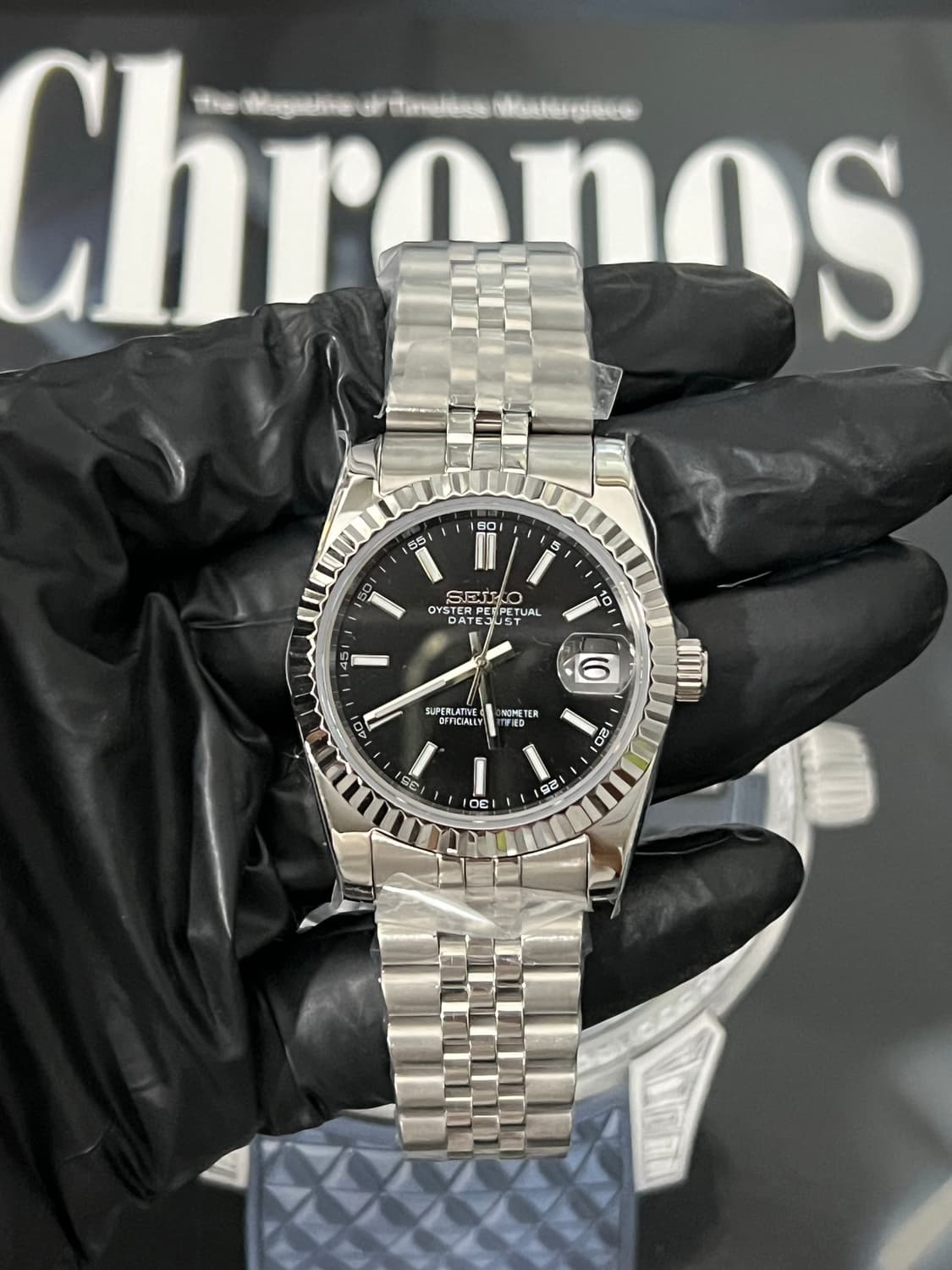 세이코 데이트저스트 검판 커스텀 상품이미지2
