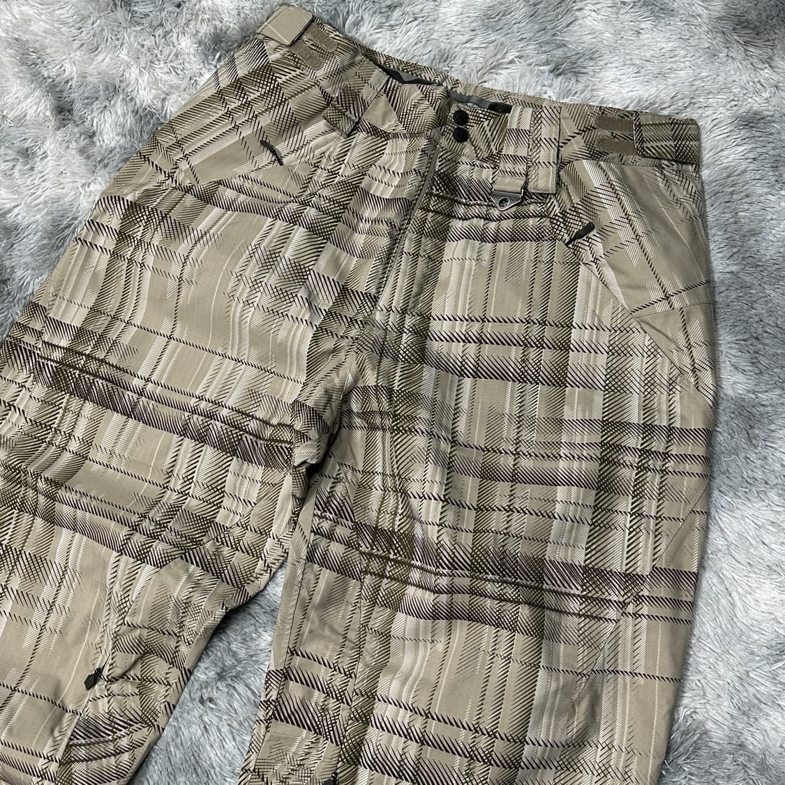 오클리 정품 배기핏 체크패턴 스키바지 XL 상품이미지2